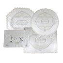 Pesach Set: 4 Pcs - Brocade Quilted Design