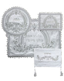 Pesach Set: 4 Pcs - Brocade & Crystals
