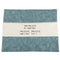 Challah Cover: Leather-Like Stripe Design - Turquoise & White