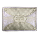Pesach Pillowcase: Luxury Satin With Stones - White & Beige