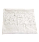 Netilas Yadayim Towels: Set of 2 White With Stones Wave Design