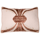 Pesach Set: Brocade And Velvet With Stones - Brown And Off White (Set of 4)