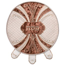 Pesach Set: Brocade And Velvet With Stones - Brown And Off White (Set of 4)