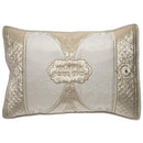 Pesach Set: Brocade And Velvet With Stones - Brown And Off White