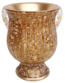 Wash Cup: Polyresin - Gold Design & Texture