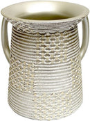 Wash Cup: Polyresin - Rope Design Texture