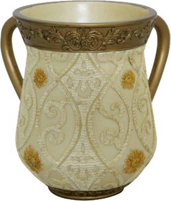 Wash Cup: Polyresin - Multicolored Gold