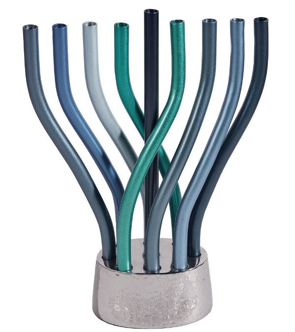 Emanuel Menorah Rotating Blue