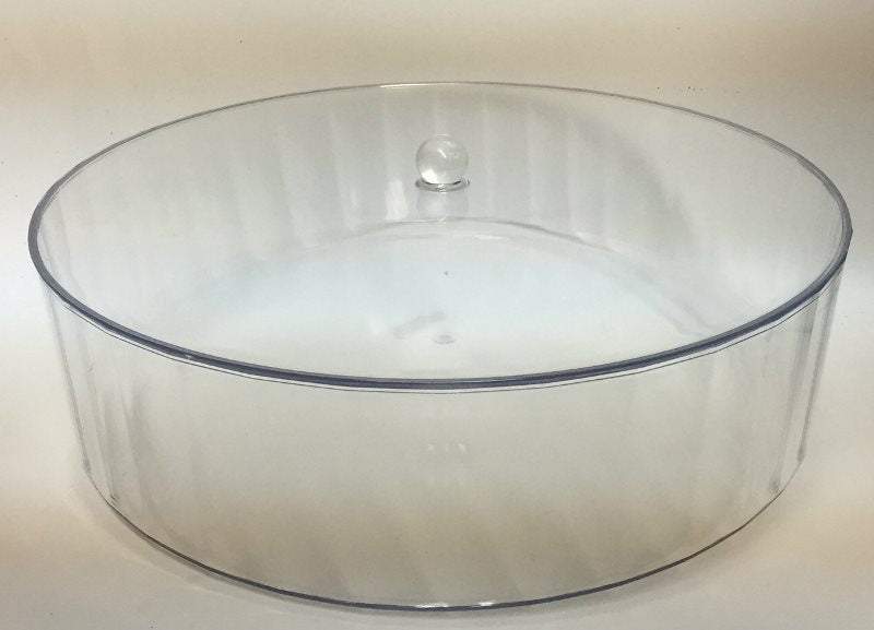 Matzah Box: Lucite - Round