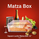 Matzah Box: Lucite - Square