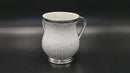 Wash Cup: Lucite Textured Metallic - Silver