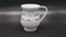 Wash Cup: Lucite Leather Design - Grey