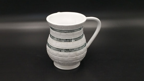 Wash Cup: Lucite Leather Design - White