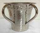 Wash Cup: Copper/Chrome Hammered Design