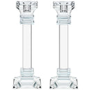 BT Shalom Collection: Set of 2 Crystal Taper Candleholder