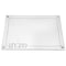 BT Shalom Collection: Lucite Leather Challah Board with Glass Top - White