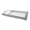 BT Shalom Collection: Crystal Mirror Tray with Inner Stones