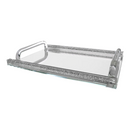 BT Shalom Collection: Crystal Mirror Tray with Inner Stones