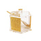 BT Shalom Collection: Lucite Hexagon Honey Dish - Gold