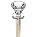 BT Shalom Collection: Crystal Candlestick Set with Inner Net Diamond Design