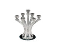 BT Shalom Collection: Crystal 7 Branch Candelabra with Inner Net Design
