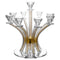 BT Shalom Collection: Crystal 9 Branch Candelabra with Inner Net Design