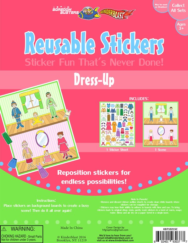 Reusable Stickers - Dress Up