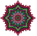 Foil Art - Sukkah Star 15" Green
