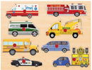 Wooden Peg Puzzle - Community Vehicles Set