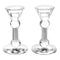 Candlestick Set: Crystal Crushed Glass - Circle