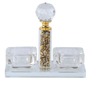 Salt Holder: Crystal With Gold Filling