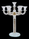 Candelabra: 7 Branch Crystal With Gold Crushed Glass - 16.5"