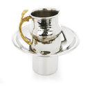 Mayim Achronim With Gold Leaf Design Handles