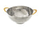Wash Bowl Stainless With Gold Handles