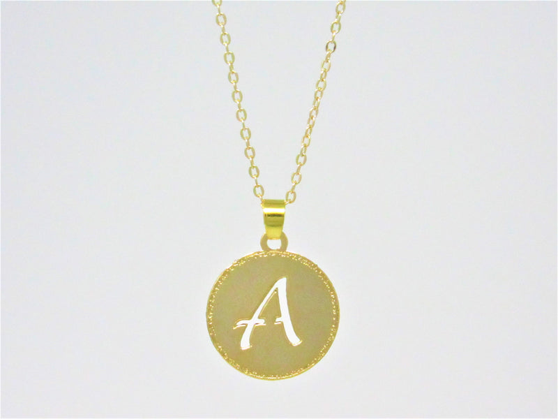 Circle Pendant English Letter