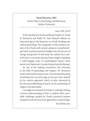 Handbook of Torah and Mental Health