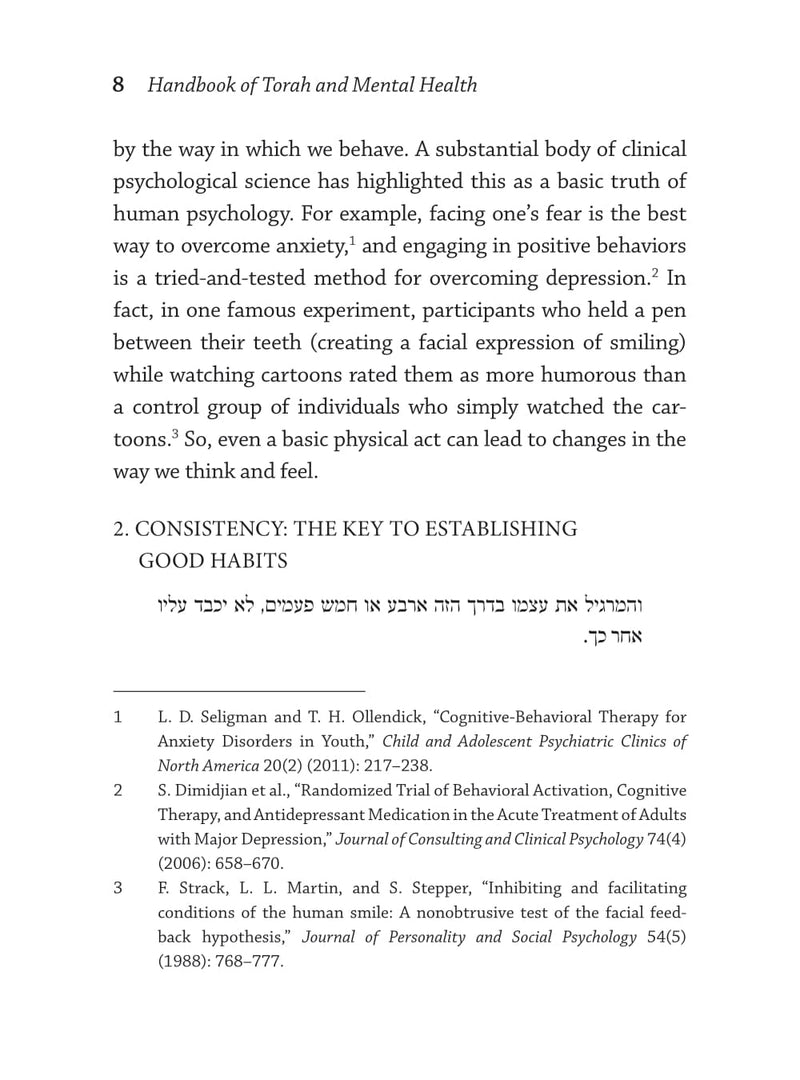 Handbook of Torah And Mental Health