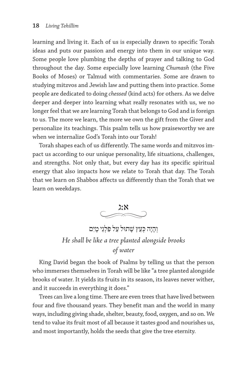 Living Tehillim: Chapters 1-30 - Volume 1