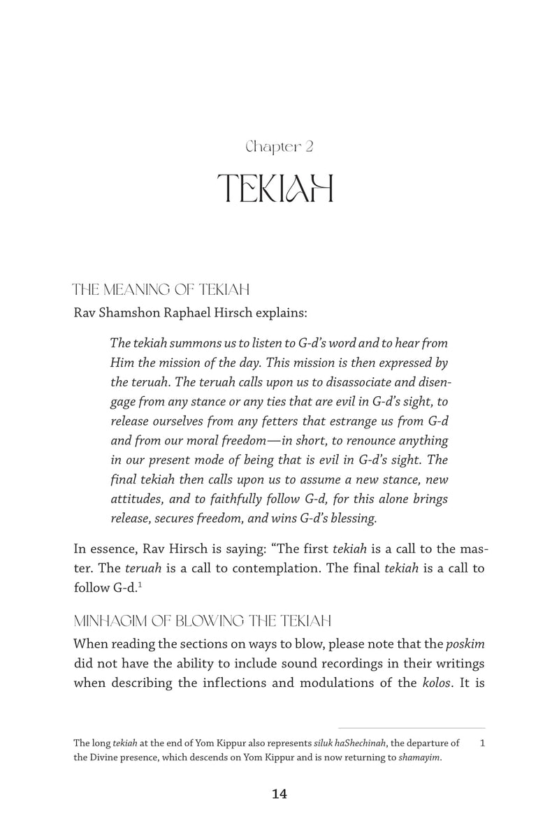 The Shofar: Halachos, Minhagim, And Mesorah