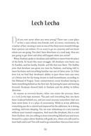 Recovery in the Torah