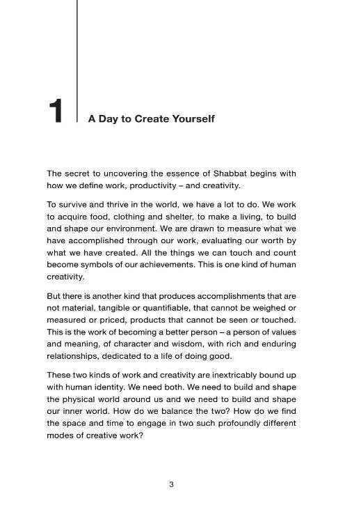 Shabbos: A Day to Create Yourself