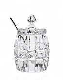 Honey Dish & Spoon - Crystal
