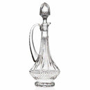 Wine/Whiskey Decanter: Crystal - Linear Design - 750 Ml