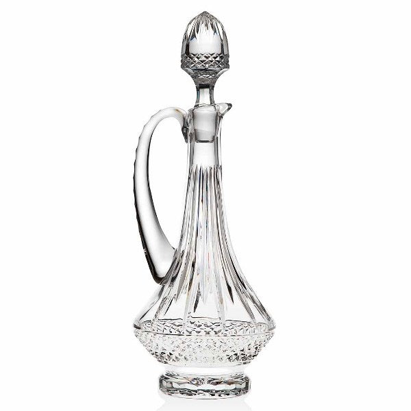 Wine/Whiskey Decanter: Crystal - Linear Design - 750 Ml