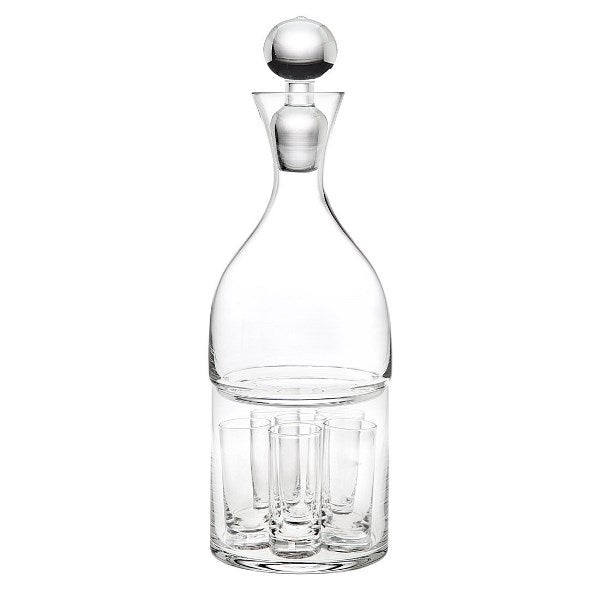 Wine/Whiskey Decanter Set: (6 Glass Set)