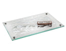 Challah Board & Knife: Glass/Stainless Steel - Judaica Reserve