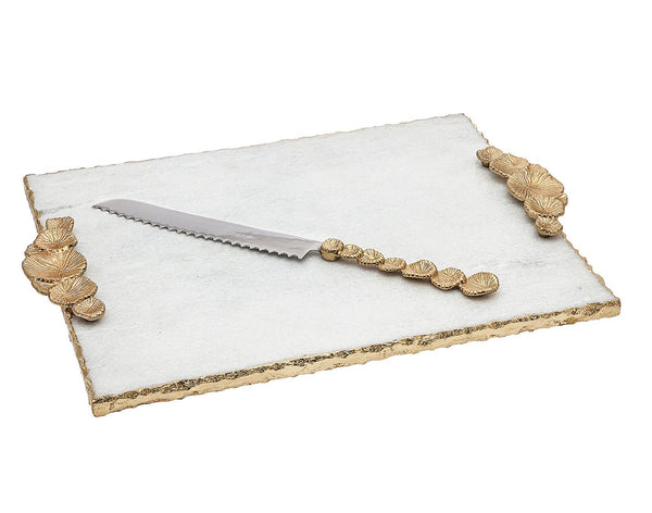 Challah Board & Knife: Mushroom Handle