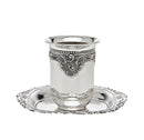 Kiddush Cup With Square Tray: Baroque Silver