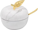 Honey Dish & Spoon: Apple Shape Design