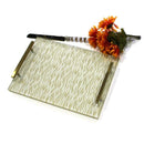 Waterdale Collection: Lucite Challah Board - Gold & White